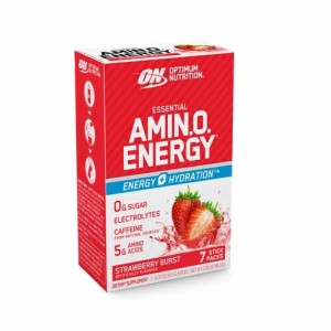 Optimum Nutrition Essential AMIN.O. ENERGY + Electrolytes Strawberry Burst 7 Stick Packs (7 Servings) Philippines | 30148-ZHST