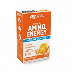 Optimum Nutrition Essential AMIN.O. ENERGY + Electrolytes Tangerine Wave 7 Stick Packs (7 Servings) Philippines | 81952-EBVQ