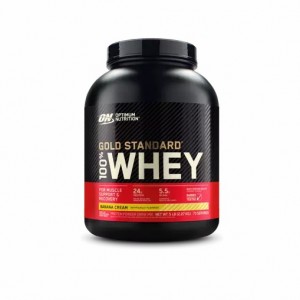 Optimum Nutrition GOLD STANDARD 100% WHEY™ Banana Cream 5 lb (73 Servings) Philippines | 50912-ZNHB