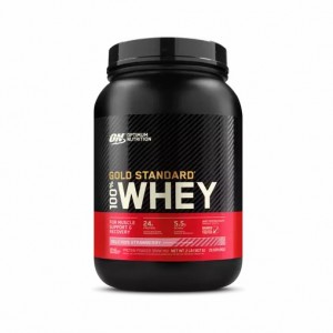 Optimum Nutrition GOLD STANDARD 100% WHEY™ Delicious Strawberry 2 lb (29 Servings) Philippines | 90243-OBUW