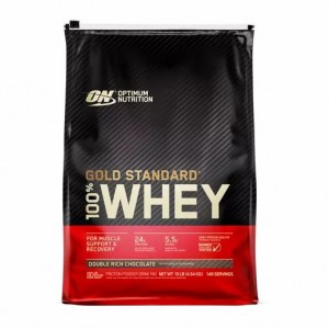 Optimum Nutrition GOLD STANDARD 100% WHEY™ Double Rich Chocolate 10 lb (149 Servings) Philippines | 68902-GEOV