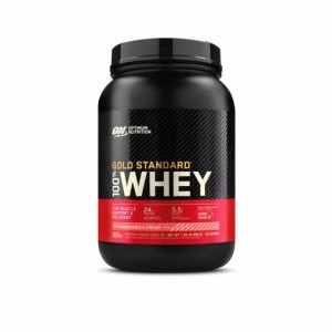 Optimum Nutrition GOLD STANDARD 100% WHEY™ Strawberries & Cream 2 lb (29 Servings) Philippines | 57612-XGLH