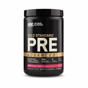 Optimum Nutrition GOLD STANDARD® Pre Advanced Berry Blast 0.88 lb (20 Servings) Philippines | 76903-IEPW