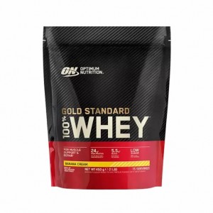 Optimum Nutrition Gold Standard 100% Whey Protein Powder Banana Cream 450 grams (15 Servings) Philippines | 18306-ACBI