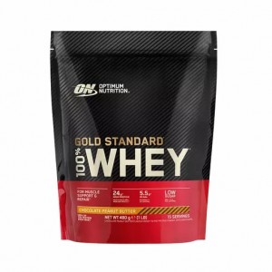 Optimum Nutrition Gold Standard 100% Whey Protein Powder Chocolate Peanut Butter 480 grams (15 Servings) Philippines | 40259-NGIF