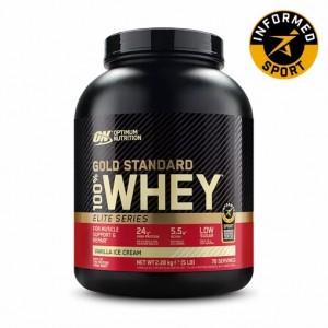 Optimum Nutrition Gold Standard 100% Whey - Elite Series Vanilla Ice Cream 2.27 kg (77) Philippines | 46298-PVWE