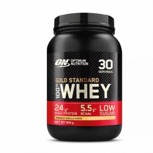 Optimum Nutrition Gold Standard 100% Whey Protein Powder French Vanilla 900 grams (30 Servings) Philippines | 14853-LFOD