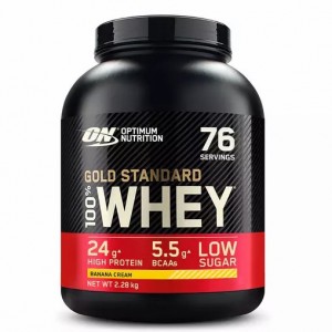 Optimum Nutrition Gold Standard 100% Whey Protein Powder Banana Cream 2.28 kg (76 Servings) Philippines | 84921-FTSR