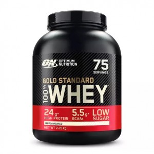 Optimum Nutrition Gold Standard 100% Whey Protein Powder Unflavoured 2.25 kg (75 Servings) Philippines | 98601-ERIV