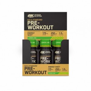 Optimum Nutrition Gold Standard Pre-Workout Shot Lemon Lime 720 ml (12 pieces) Philippines | 40673-URXO