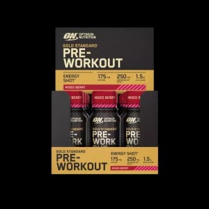 Optimum Nutrition Gold Standard Pre-Workout Shot Mixed Berry 720 ml (12 pieces) Philippines | 23417-FYDV