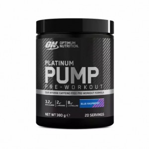 Optimum Nutrition Platinum Pump Pre-workout Blue Raspberry 380 grams (20 Servings) Philippines | 45102-IASJ