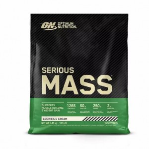 Optimum Nutrition Serious Mass Gainer Cookies & Cream 5.45 kg (16 Servings) Philippines | 39257-JPMH