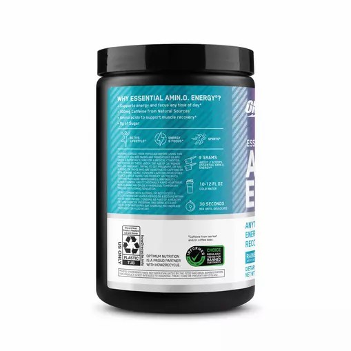 Optimum Nutrition ESSENTIAL AMIN.O. ENERGY® *new* Rainbow Sherbet - Notify Me 0.6 lb - Notify me Philippines | 30589-QCDW