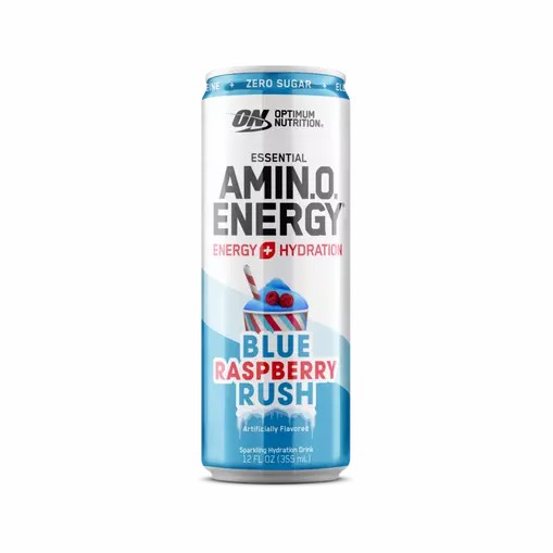 Optimum Nutrition ESSENTIAL AMIN.O. ENERGY+ Electrolytes Sparkling *new* Blue Raspberry Rush 355ml * 12 Cans (12 Servings) Philippines | 73296-WMSI