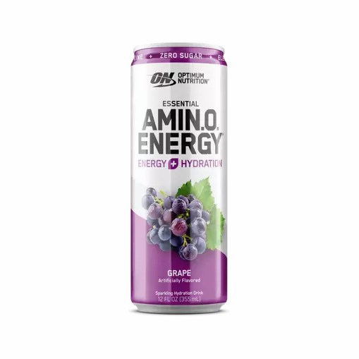 Optimum Nutrition ESSENTIAL AMIN.O. ENERGY+ Electrolytes Sparkling Grape 355ml * 12 Cans (12 Servings) Philippines | 27041-BMHY