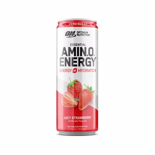 Optimum Nutrition ESSENTIAL AMIN.O. ENERGY+ Electrolytes Sparkling Juicy Strawberry 355ml * 12 Cans (12 Servings) Philippines | 48907-RMXU