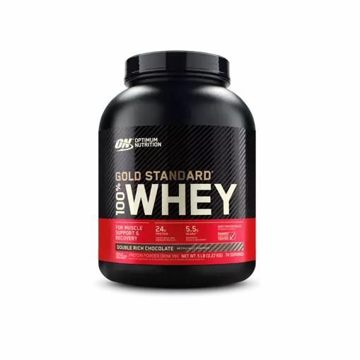 Optimum Nutrition GOLD STANDARD 100% WHEY™ Double Rich Chocolate 5 lb (74 Servings) Philippines | 37052-ENIB