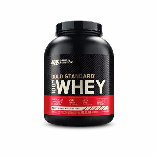 Optimum Nutrition GOLD STANDARD 100% WHEY™ Rocky Road 5 lb (72 Servings) Philippines | 58036-YZLA