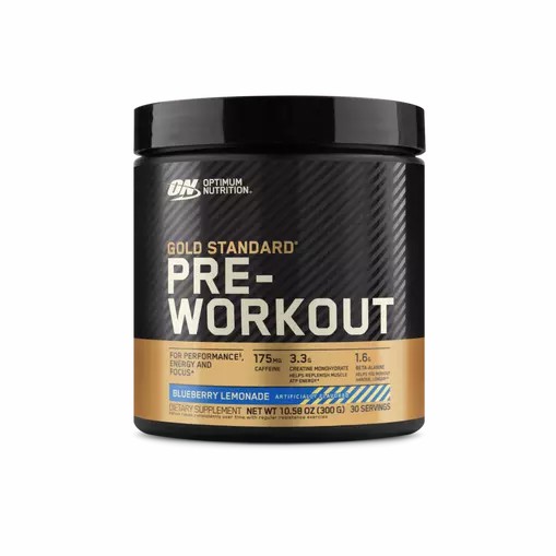 Optimum Nutrition GOLD STANDARD® Pre-Workout Blueberry Lemonade 0.66 lb (30 Servings) Philippines | 96104-BZGU