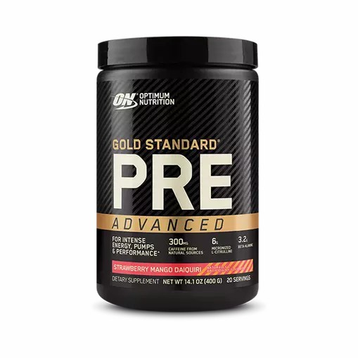 Optimum Nutrition GOLD STANDARD® Pre Advanced Strawberry Mango Daiquiri 0.88 lb (20 Servings) Philippines | 01834-INEF