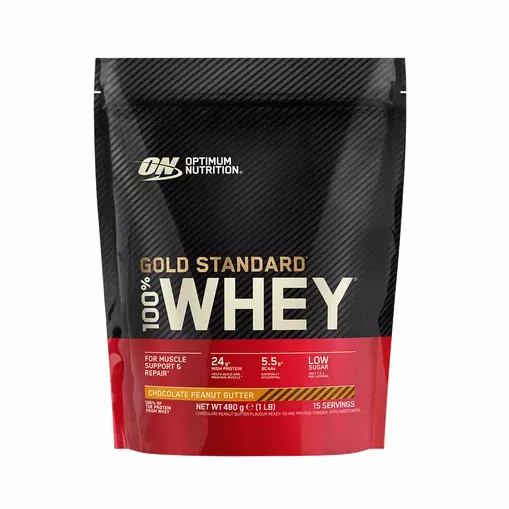 Optimum Nutrition Gold Standard 100% Whey Protein Powder Chocolate Peanut Butter 480 grams (15 Servings) Philippines | 40259-NGIF