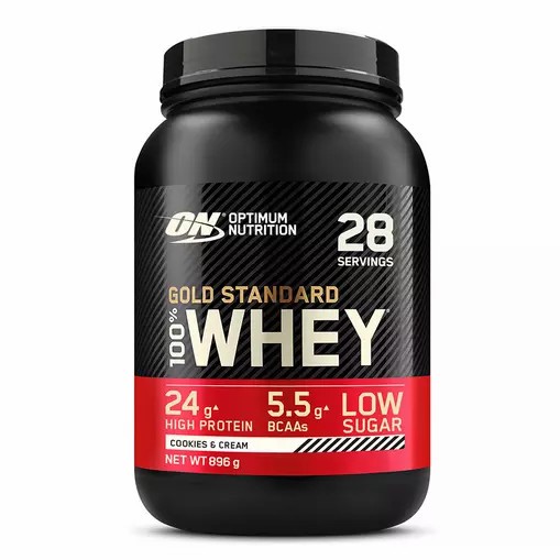 Optimum Nutrition Gold Standard 100% Whey Protein Powder Cookies & Cream 896 grams (28 Servings) Philippines | 13652-ZTFJ