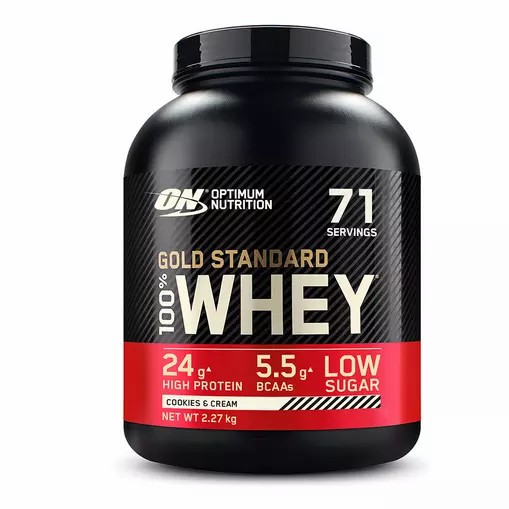 Optimum Nutrition Gold Standard 100% Whey Protein Powder Cookies & Cream 2.27 kg (71 Servings) Philippines | 45073-JDHE