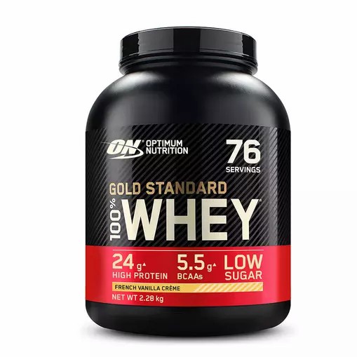 Optimum Nutrition Gold Standard 100% Whey Protein Powder French Vanilla 2.28 kg (76 Servings) Philippines | 75241-BKIV