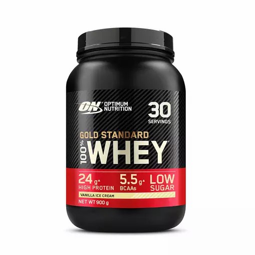 Optimum Nutrition Gold Standard 100% Whey Protein Powder Vanilla Ice Cream 900 grams (30 Servings) Philippines | 89462-WXAZ