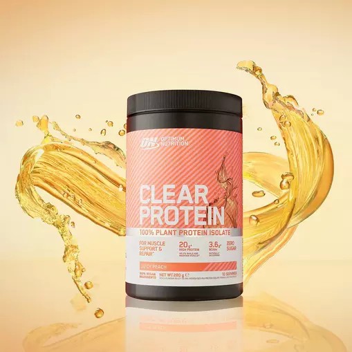 Optimum Nutrition ON Clear Protein 100% Plant Protein Isolate Juicy Peach 280 grams (10 Servings) Philippines | 74681-VRJO