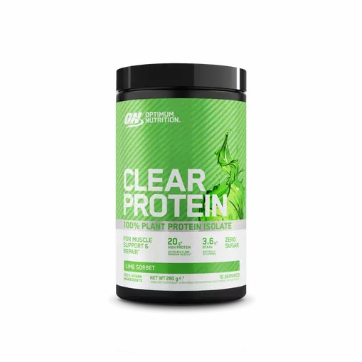 Optimum Nutrition ON Clear Protein 100% Plant Protein Isolate Lime Sorbet 280 grams (10 Servings) Philippines | 09728-MFGH