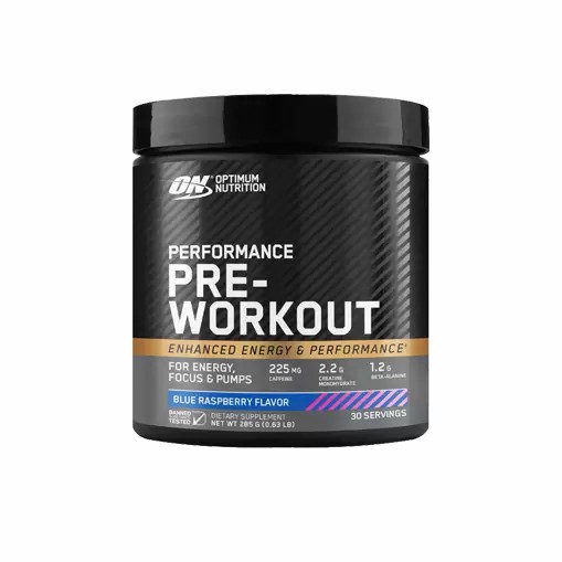 Optimum Nutrition Performance Pre-Workout Blue Raspberry 285g Philippines | 68723-BAOV