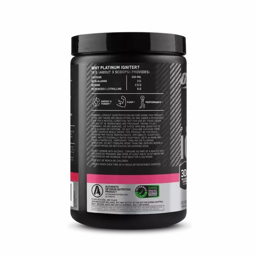 Optimum Nutrition Platinum Igniter Berry Lemonade Blast 0.84 lb (20 Servings) Philippines | 85420-EIML