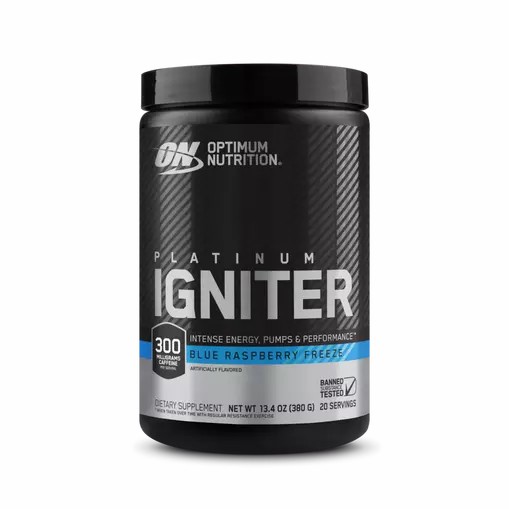 Optimum Nutrition Platinum Igniter Blue Raspberry Freeze 0.84 lb (20 Servings) Philippines | 74205-VLBH