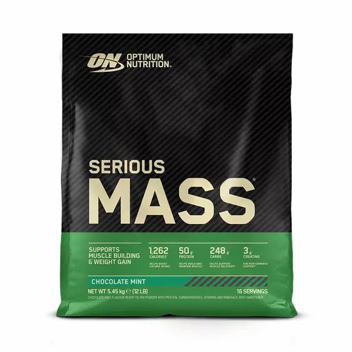 Optimum Nutrition Serious Mass Gainer Chocolate Mint 5.45 kg (16 Servings) Philippines | 95067-HCVE